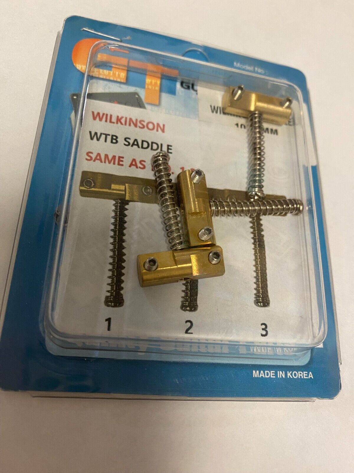 Wilkinson Compensated Brass Saddles Set of 3 for Telecaster Guitar