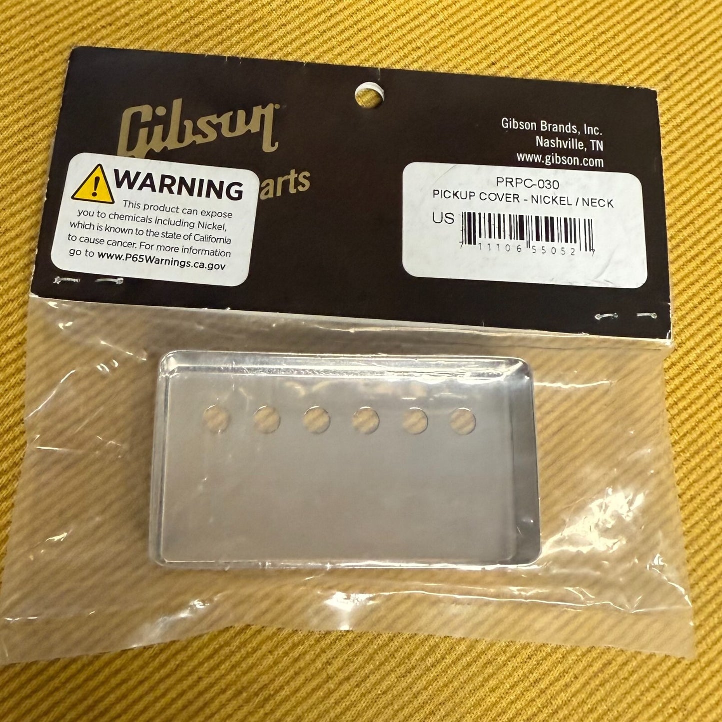 Gibson Les Paul PRPC-030 Neck Humbucker Cover Nickel Guitar Genuine Parts