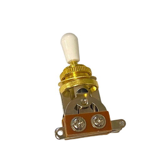 EP0066G Gold Short Guitar 3-way Toggle Switch White Tip for Guitar/Bass