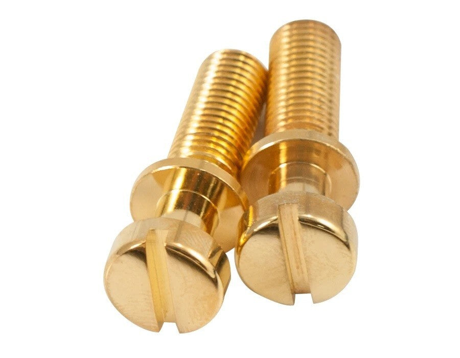 Kluson Stop Tailpiece Studs (2) Steel 0.781 Inch Gold (USA Made) for Gibson