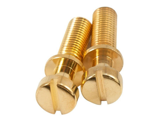Kluson Stop Tailpiece Studs (2) Steel 0.781 Inch Gold (USA Made) for Gibson